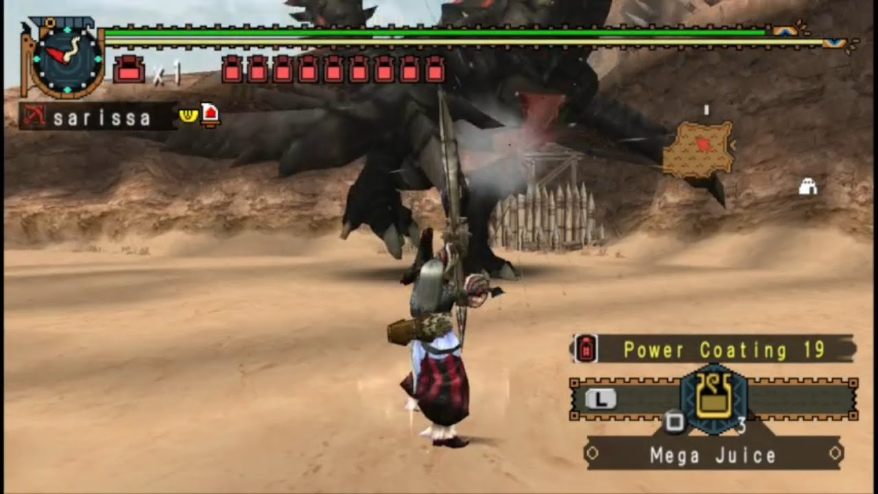 【MHP2G】JUMP31 Black Gravios (fixed 121 size)【Bow】10:16