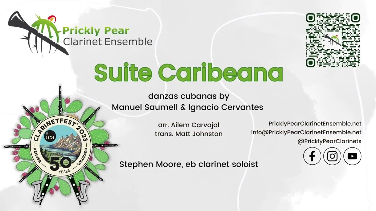 Suite Caribeana for Eb clarinet solo and clarinet choir