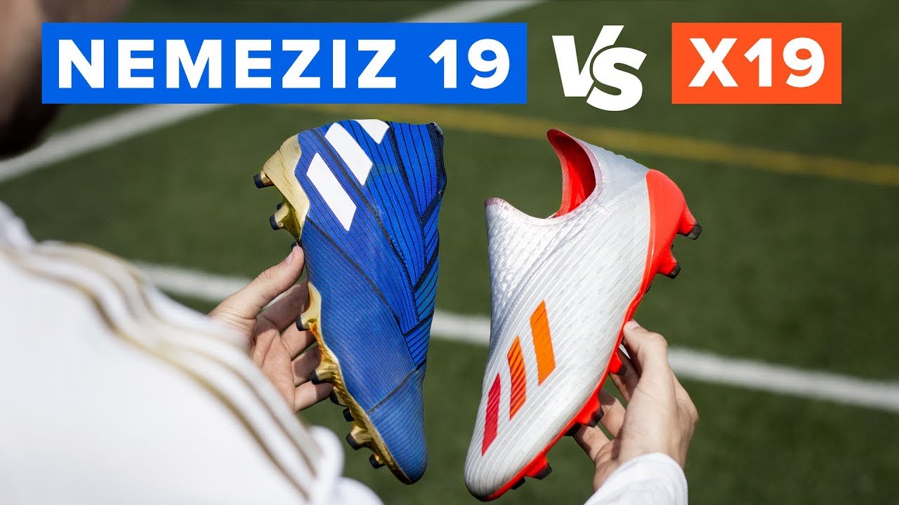 FOOTBALL BOOT BATTLE | Adidas X19 vs Nemeziz 19+
