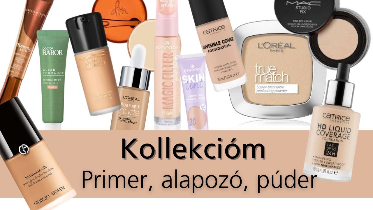 SMINK KOLLEKCIÓM 1. rész - Primer, alapozó, korrektor, púder, fixáló spray