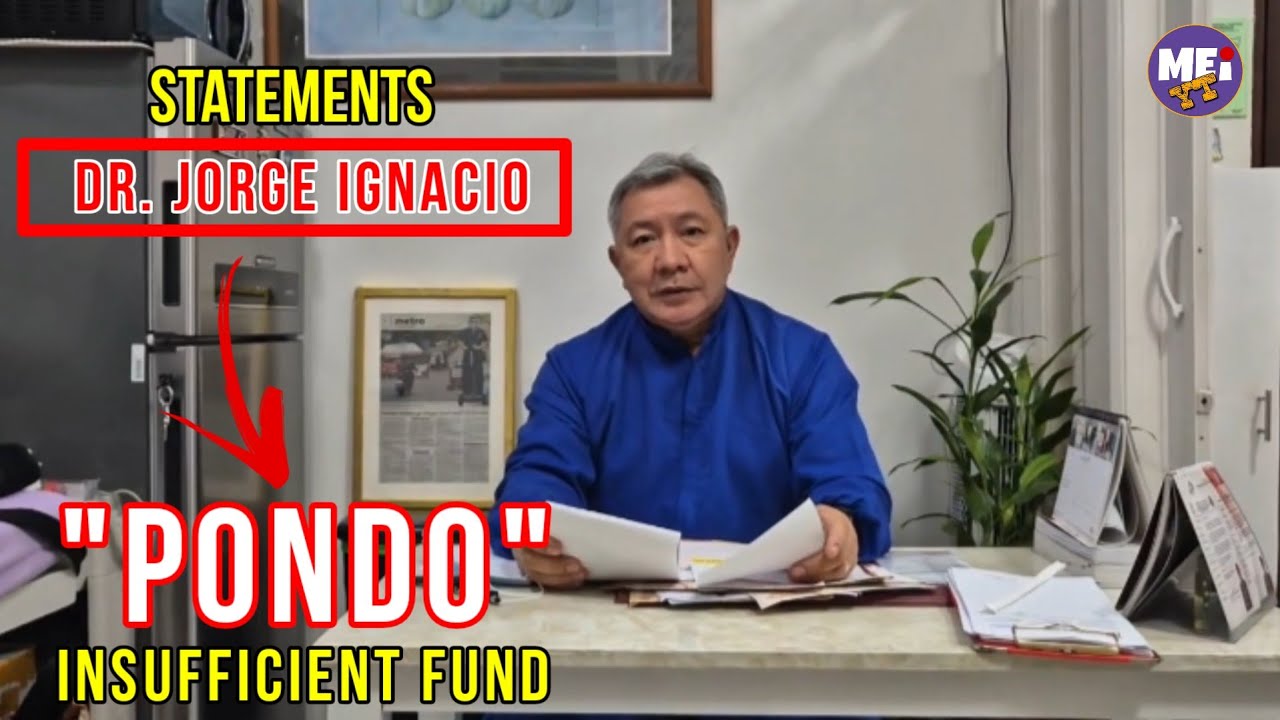 MGA PAHAYAG NI DR. JORGE IGNACIO SA PONDO NG PGH PARA SA CANCER AY HINDI SAPAT | MEI YT