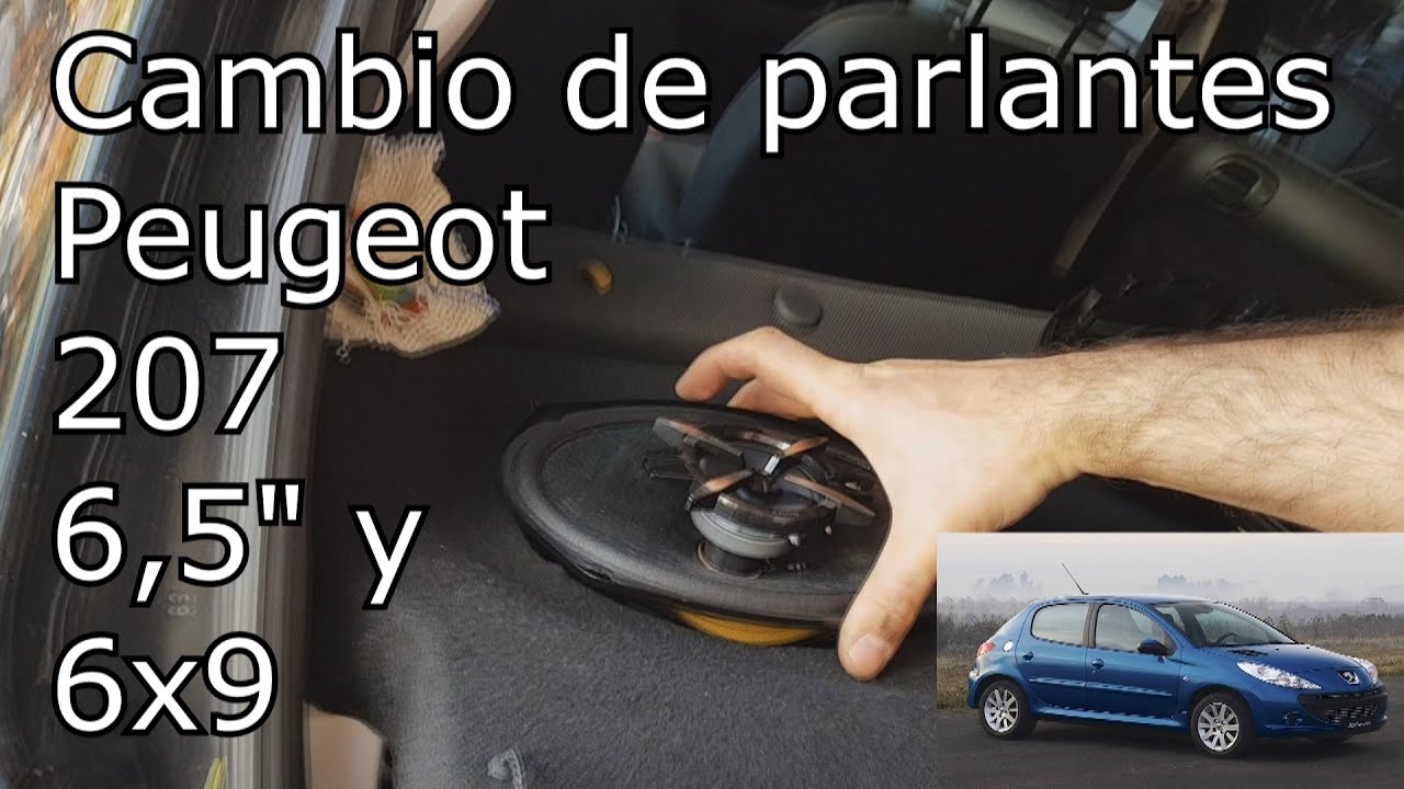 Cambio de parlantes peugeot 207 por SONY