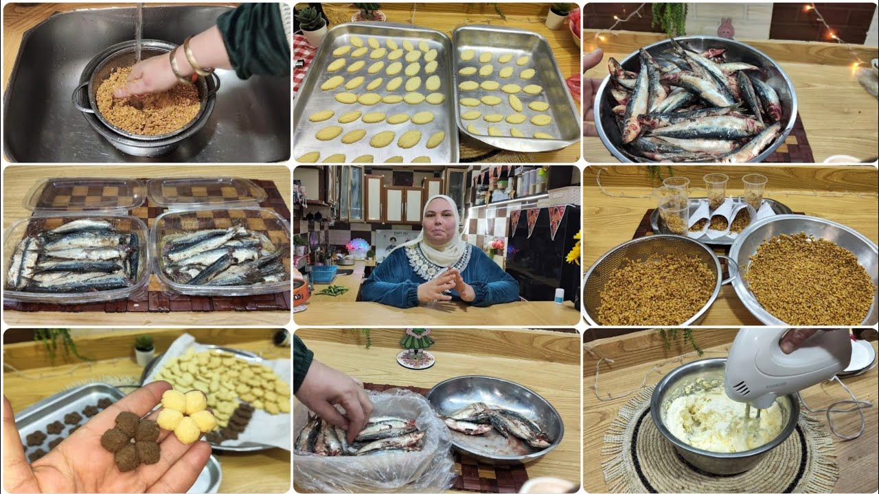 تحضيرات مسليات وضيافه العيد🎉بيتفور ملوكي بيدوب في البق،واوعي تنسي  السردين الحادق للعيد بطريقتي👌