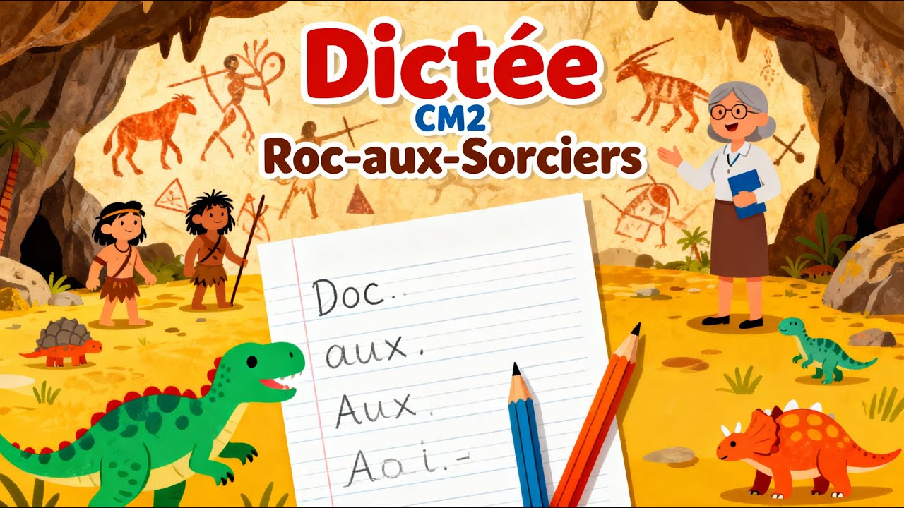 La frise sculptée du Roc aux Sorciers - dictée de français CM2 - Histoire de l'art