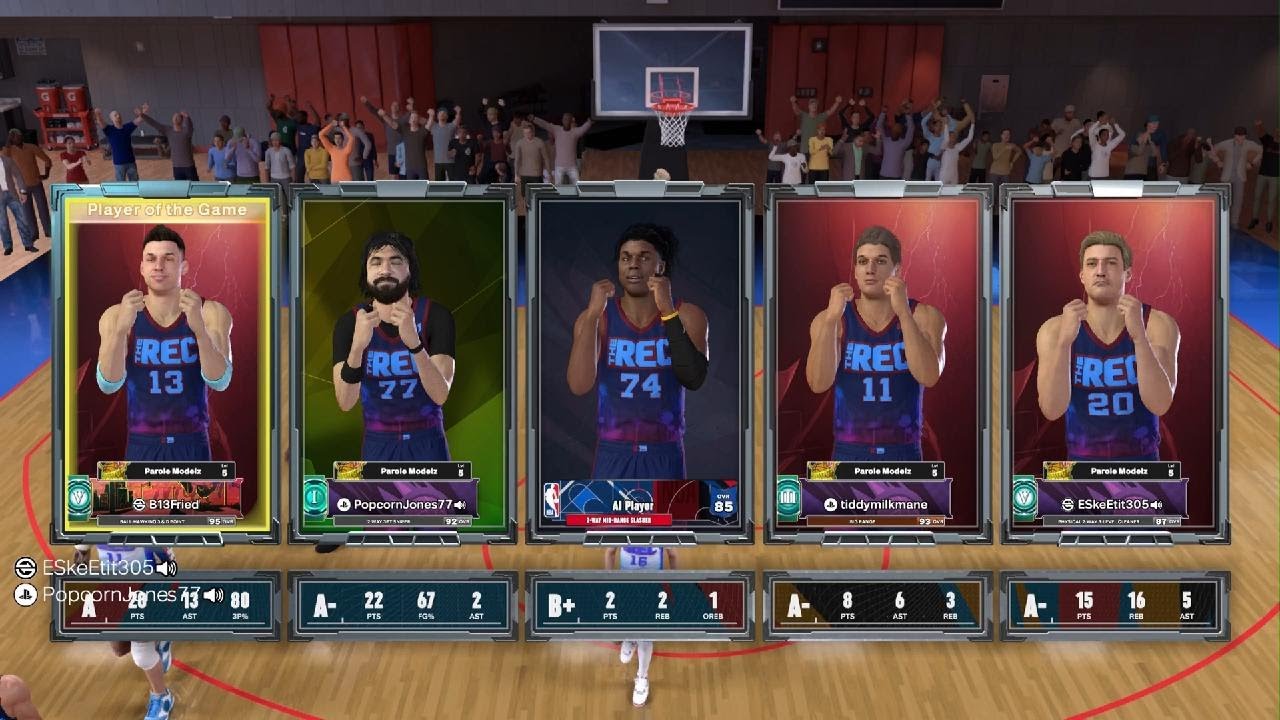Parole Modelz hang on in 67-59 win in NBA 2K26 REC (Pistol Pete 92 Overall: 22 PTS 2 AST)