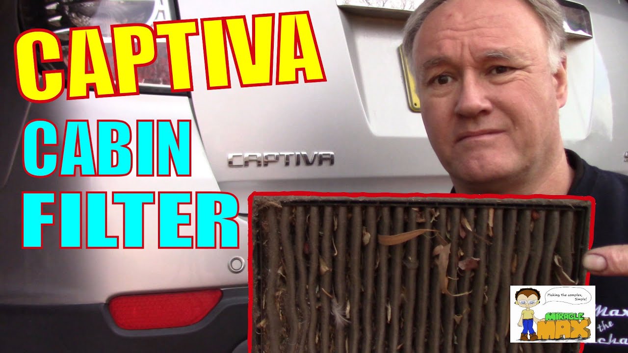 Замена салонного фильтра Holden Captiva