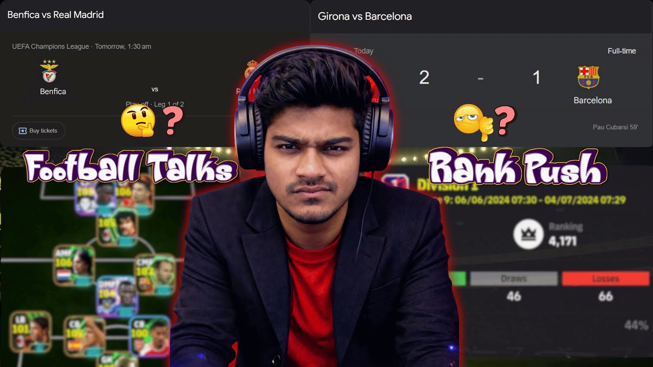 Let's Rank Push to TOP 1000💥 and talk some FOOTBALL friends😄 | eFootball26 | BC GAMER