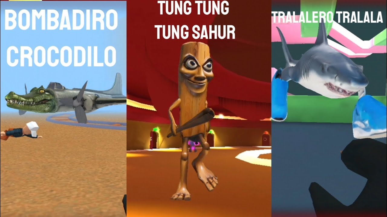 Meme bot Tung Sahur Chase Room Gameplay For Playstore Brainrot Game!
