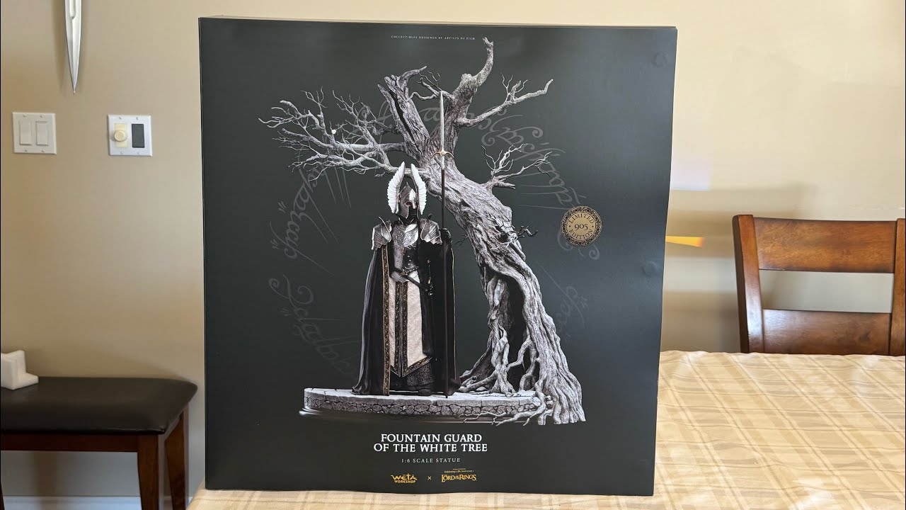 Unboxing and setup of The Fountain Guard of the White Tree limited edition statue by Weta Workshop