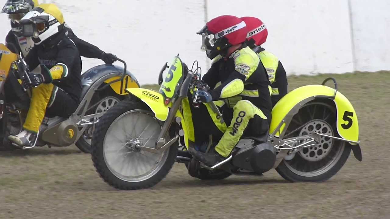 EK Finale sidecars Loppersum 31 aug 2013  4e manche  1e tommy kunert 2e william matthijssen  3e marc