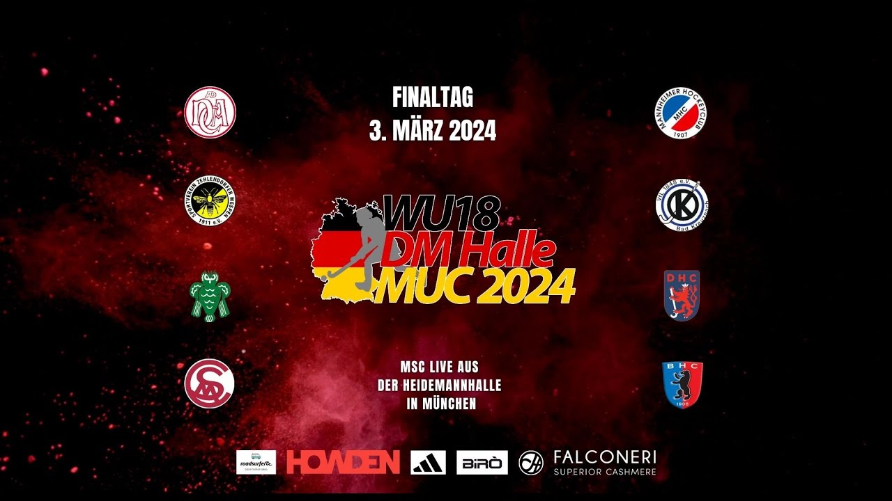 MSC Live: Deutsche Meisterschaft Hallenhockey WU18 - 03.03.2024 09:30 h
