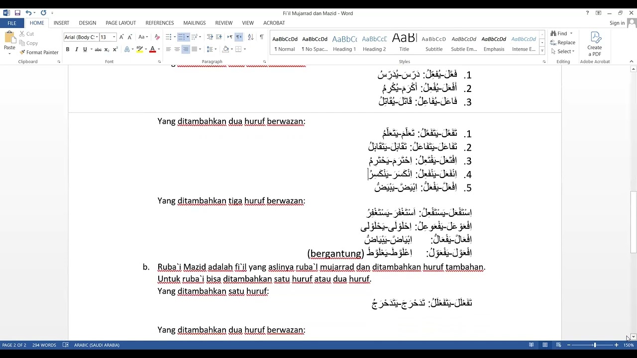 Ilmu Shorof 11 feb 26
