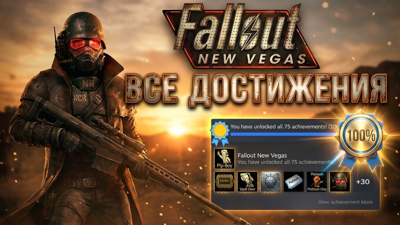 Все Достижения в Fallout New Vegas | 100% Достижений!
