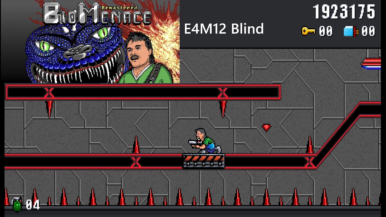 Bio Menace Remastered E4M12 Hard с комментариями