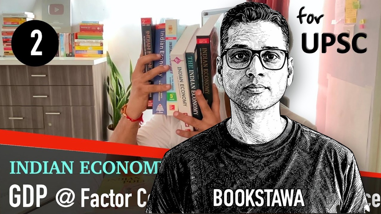 GDP @ Factor Cost vs GDP @ Market Price | National Income | Indian Economy by Bookstawa for UPSC