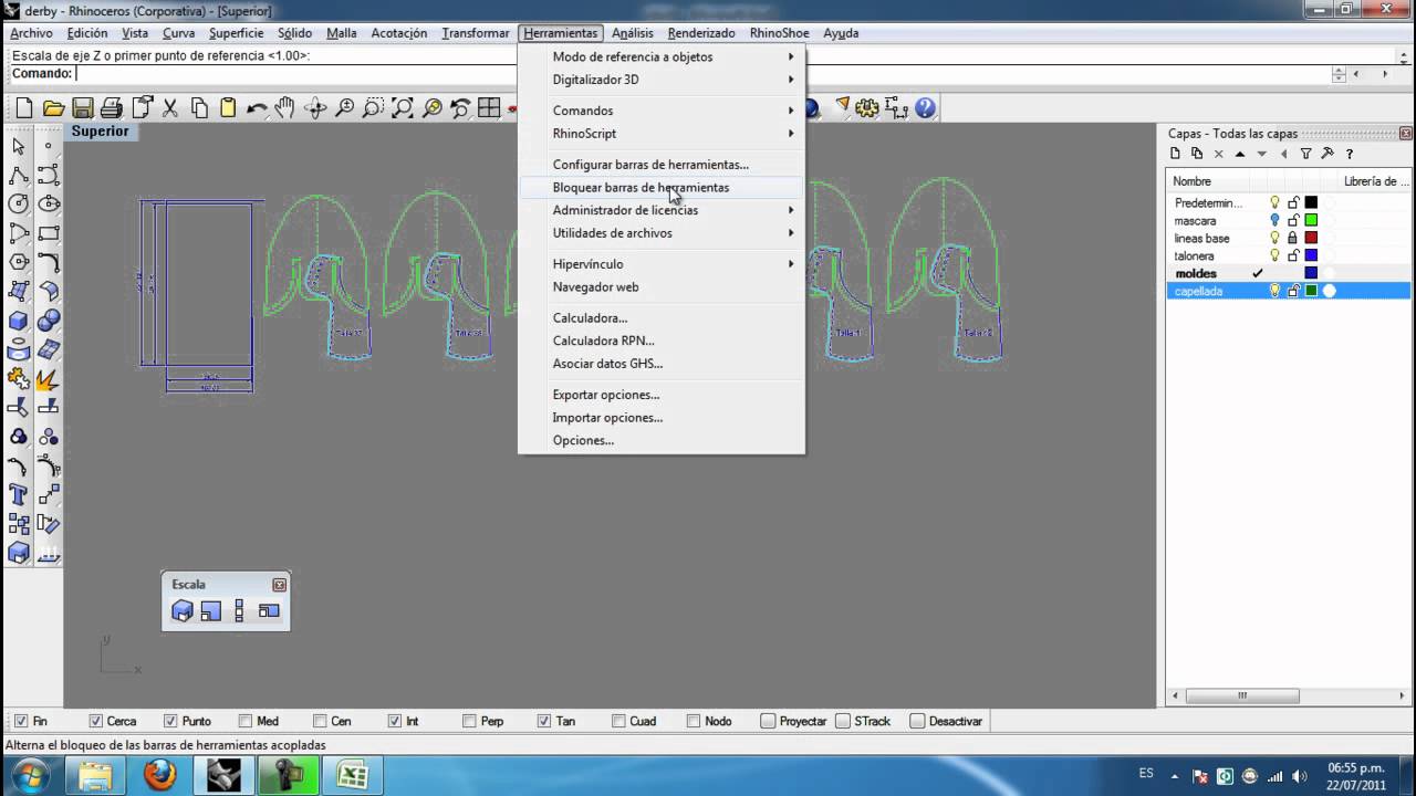 14. Tutorial Escalado de Capelladas con Rhinoceros - JUCATEVE