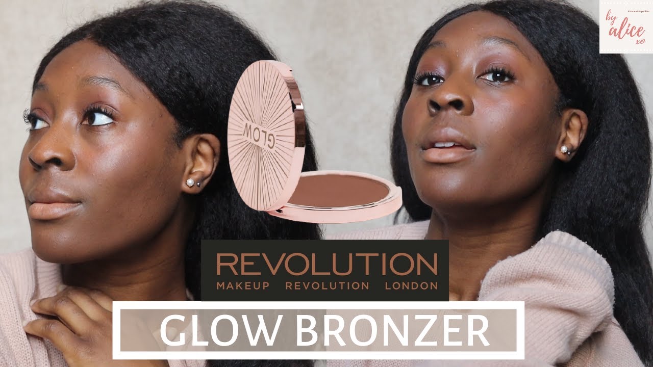 MAKEUP REVOLUTION GLOW SPLENDOUR BRONZER | FIRST TIME USING BRONZER | MAKEUP BEGINNER | byalicexo