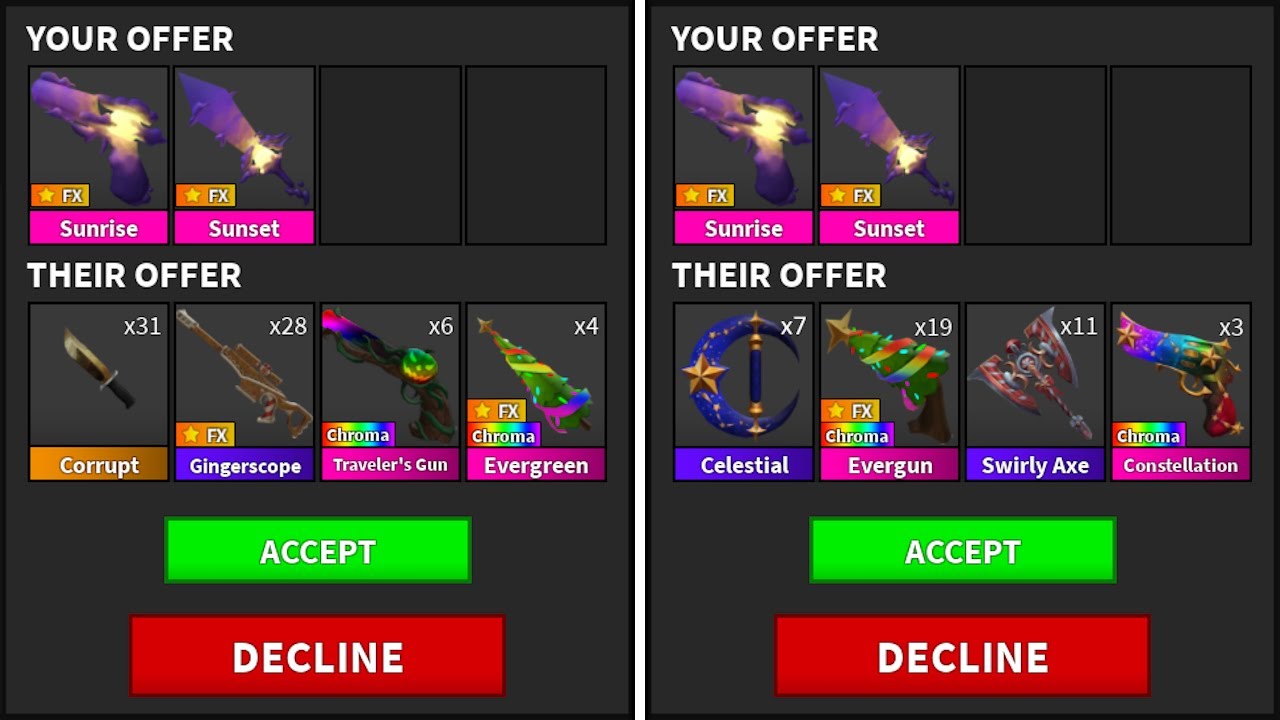 What Do People Offer For Sunset Godly! (MM2)