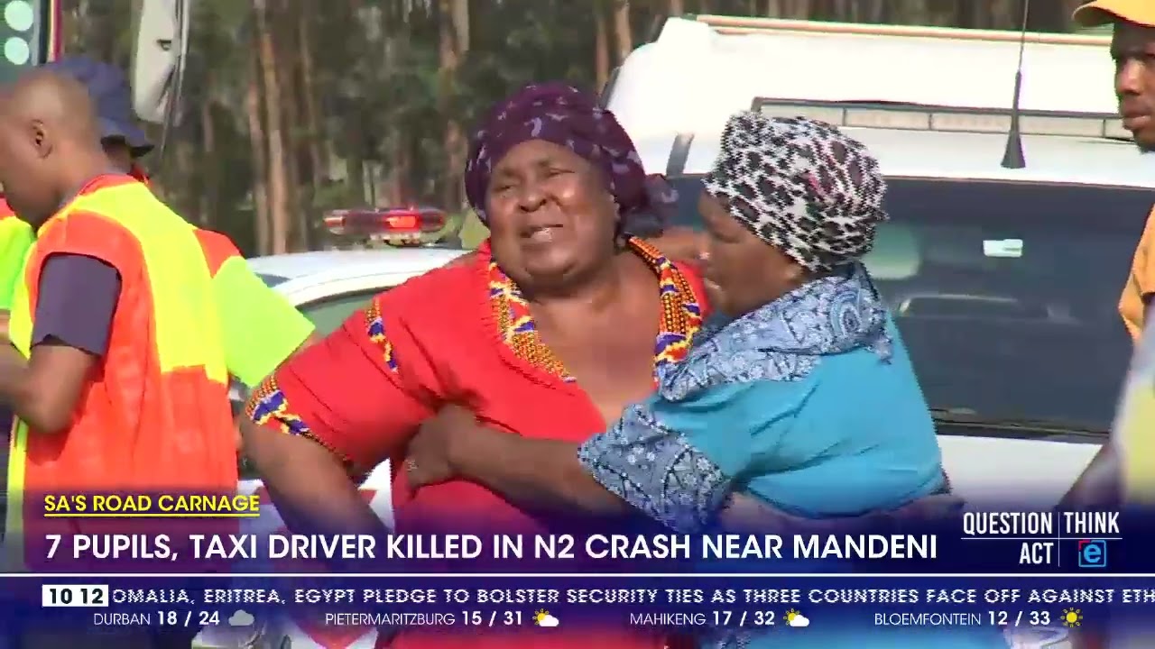 7 pupils and their driver have been killed in a crash