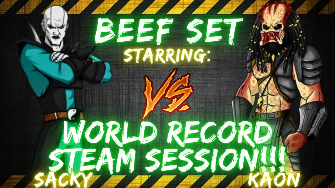 BEEF SET ft. Sacky vs Kaon | WORLD RECORD STEAM SESSION!!! 🎤🤣🔥