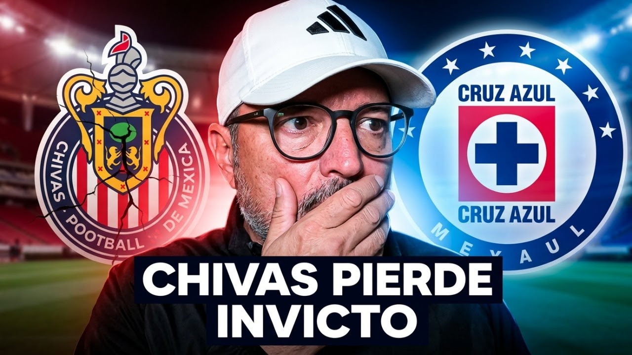 🚨 Se acabó el invicto de Chivas 🚨Cruz Azul muy superior acaba con el paso perfecto de Guadalajara
