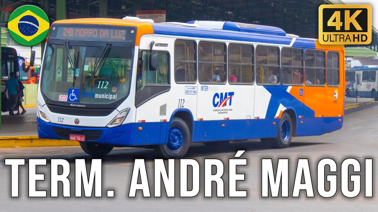 Terminal André Maggi (Várzea Grande/MT) - Movimentação de Ônibus #917