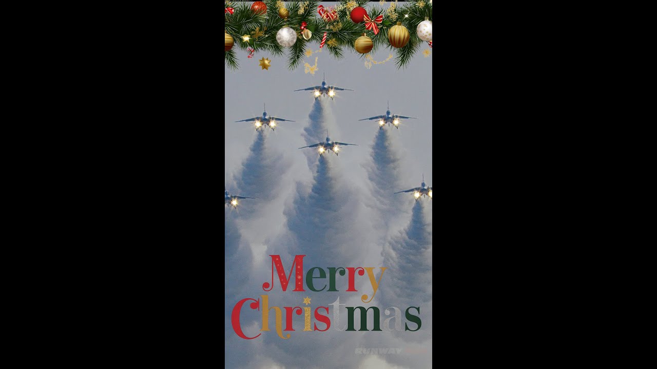 [スマホ縦対応]ブルーインパルスからのクリスマスプレゼント！クリスマス・ローパスコレクション2025 「入間・Ｊヴィレッジ・築城・百里の空から」