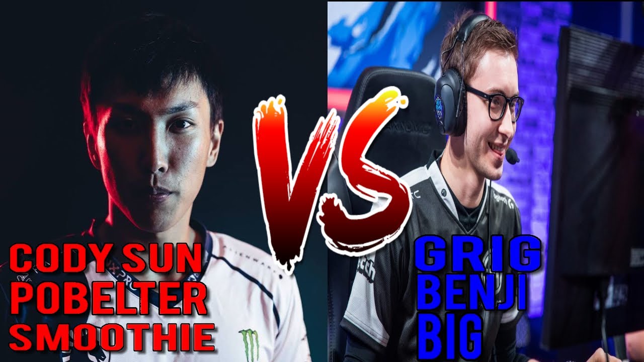 Doublelift Vs Bjergsen Na Ranked Solo (Cody Sun, Pobelter, Smoothie, Grig, Benji, BIG) Patch8.24#lol