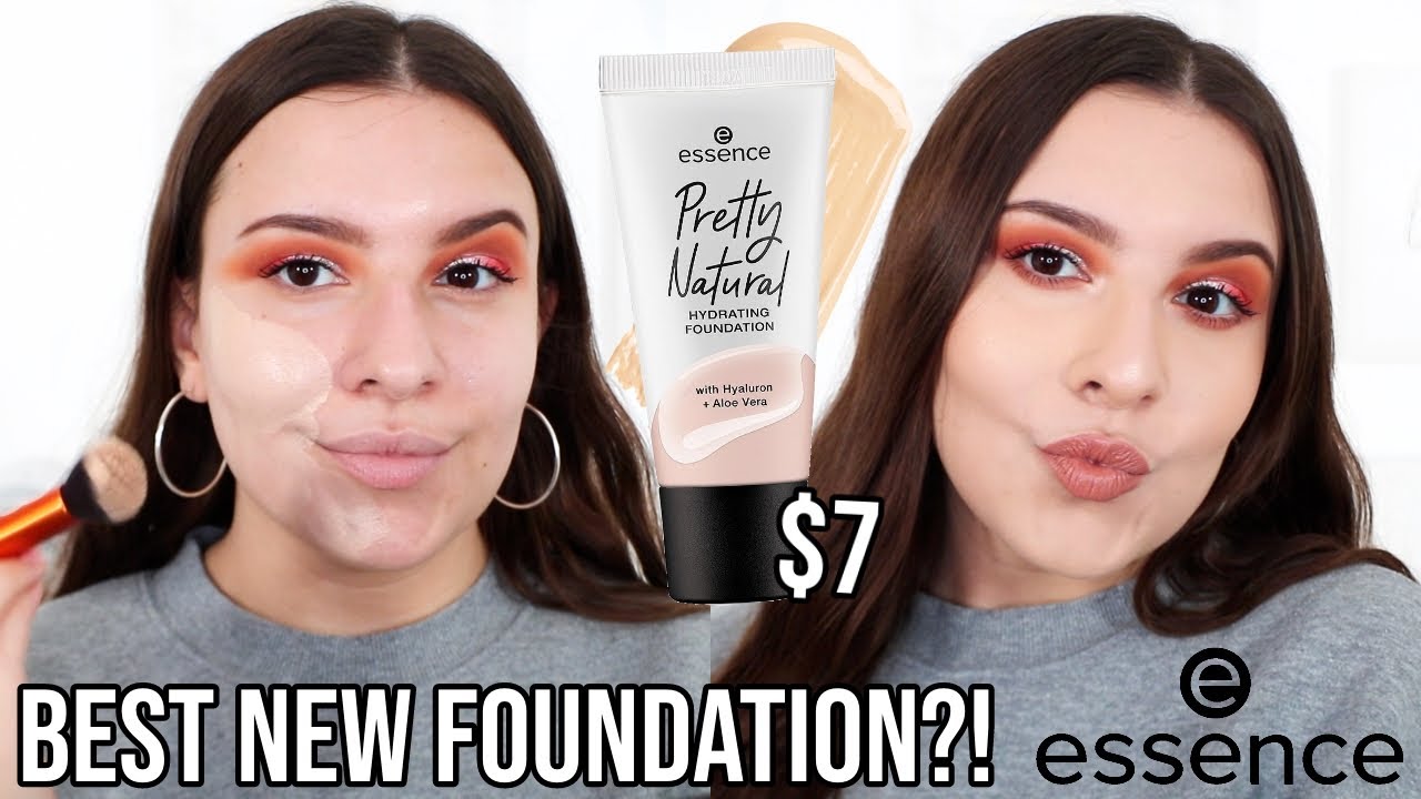 NEW $7 ESSENCE PRETTY NATURAL FOUNDATION FIRST IMPRESSION + 10 HR WEAR TEST... wow | Jackie Ann