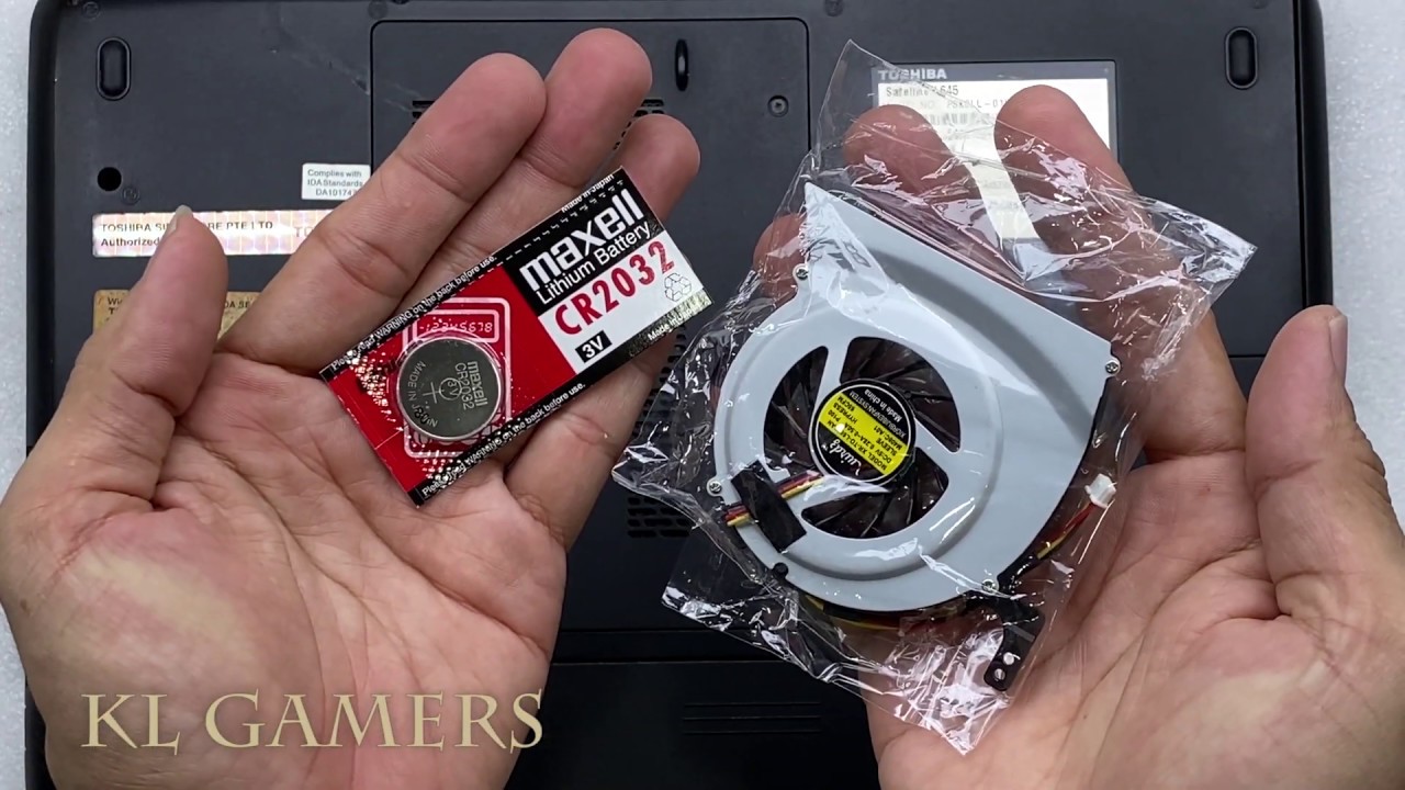 toshiba Satellite L645 Notebook Laptop Disassemble and Change Cooling Fan
