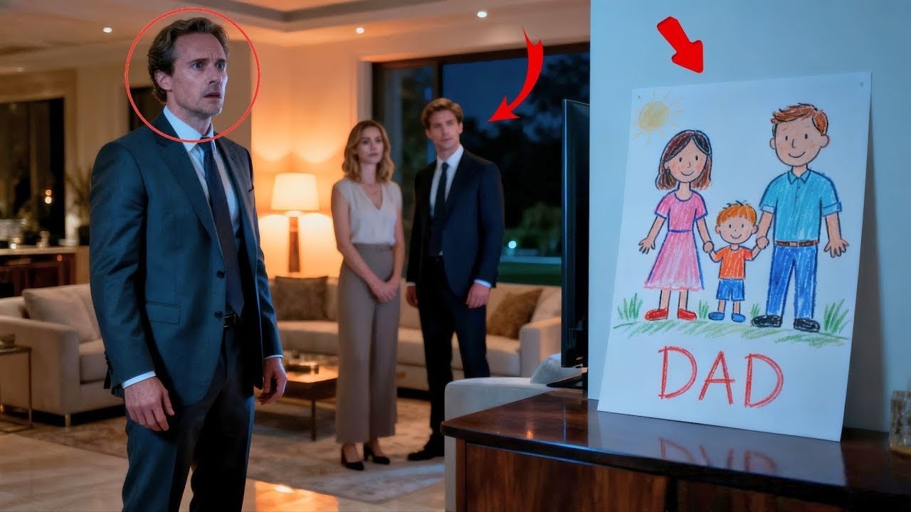 Après de longues nuits avec sa maîtresse, il rentre. Un dessin d'enfant révèle un autre papa !