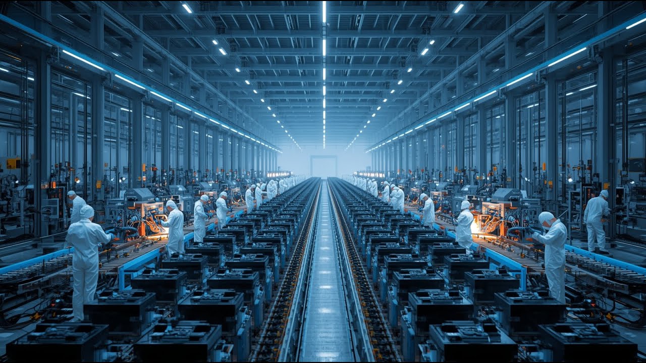 Inside The World’s Biggest EV Battery Factory ⚡ Mass Production in Action!