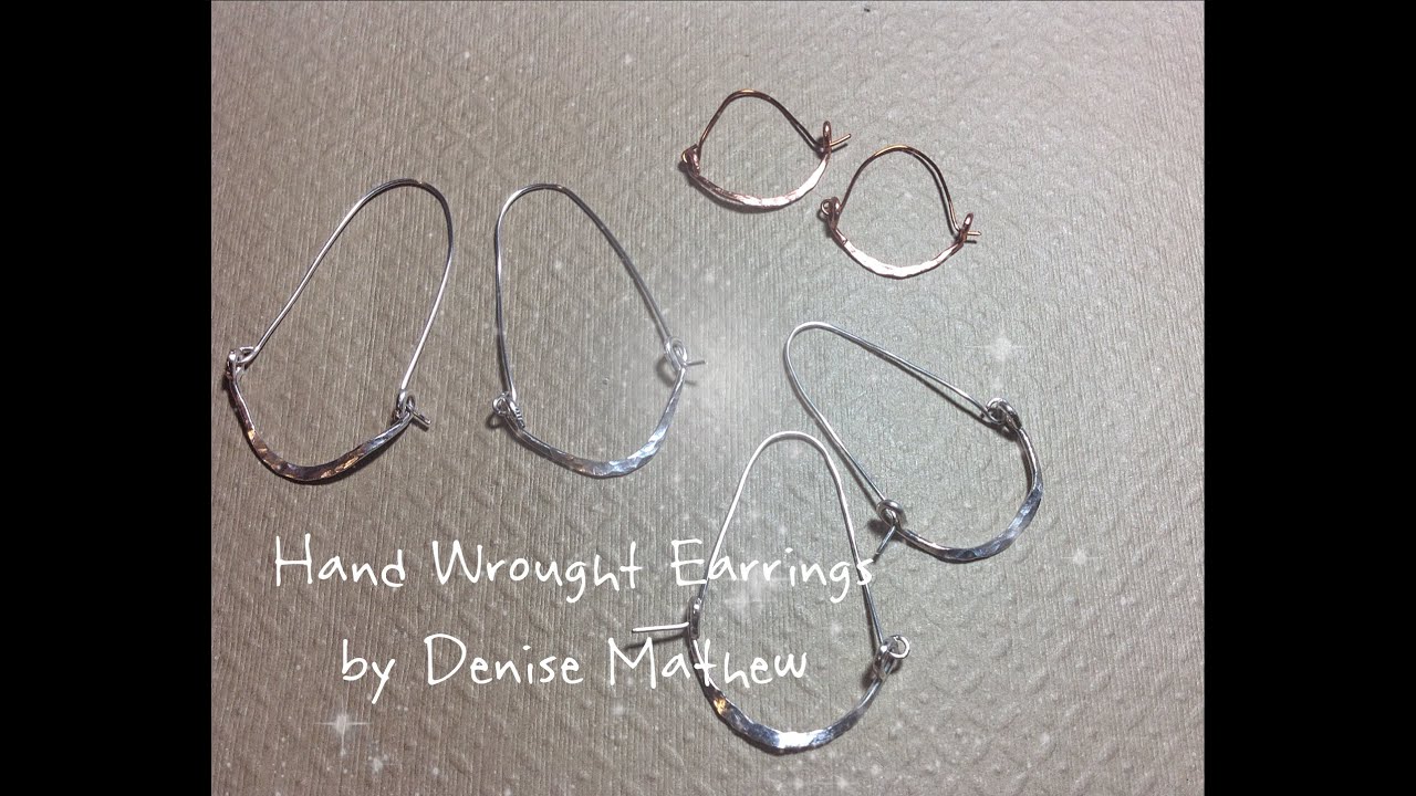 Hand Wrought Dangle Earrings By Denise Mathew