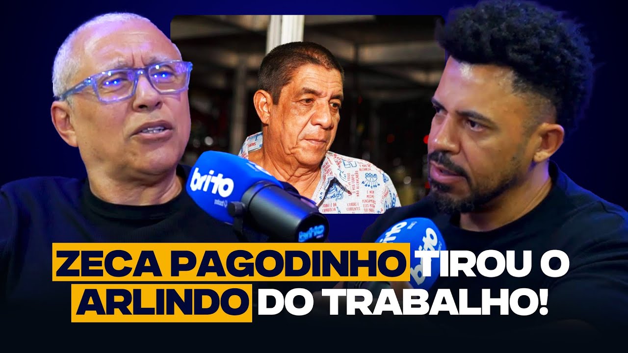 Como ZECA PAGODINHO MUDOU a vida do ARLINDO CRUZ | Marcos Salles no Brito Podcast
