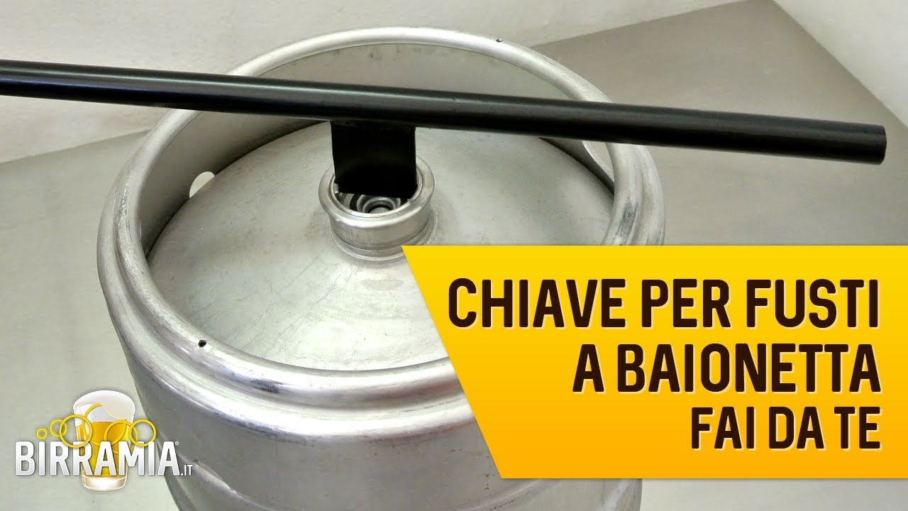 Chiave per fusti a baionetta fai da te 🍺
