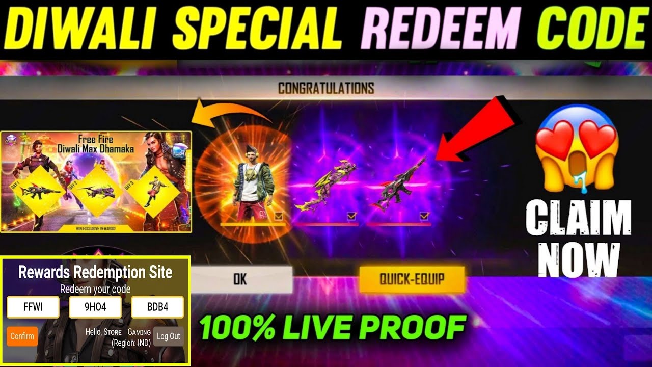 FINALLY BREAK DANCER BUNDLE CLAIM | DIWALI REDEEM CODE FREE REWARDS | STORE GAMING