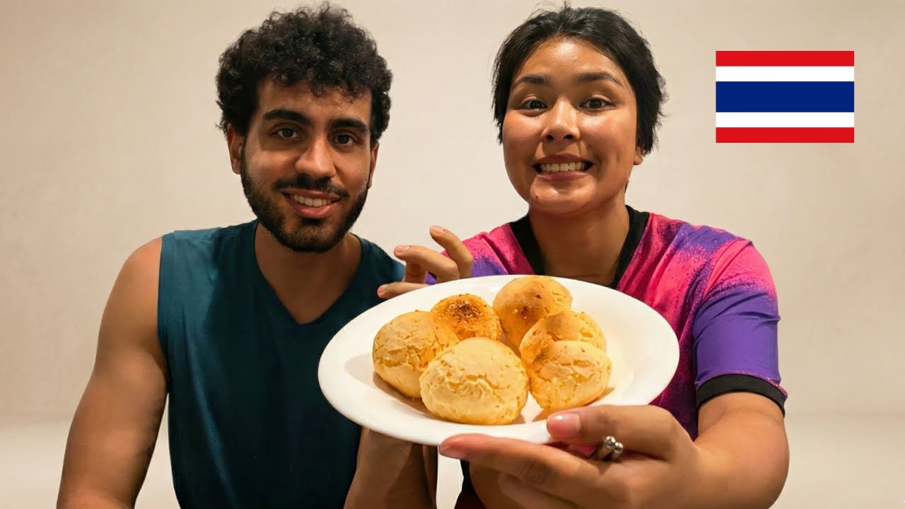 Tailandesa come pão de queijo pela Primeira Vez