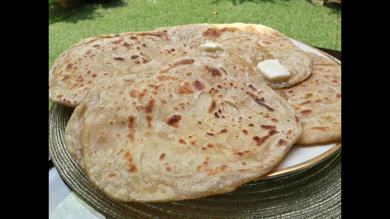 خبز البراتا او البراثا الهندي المورق  How to make  paratha