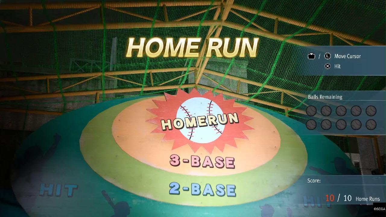 Lost Judgment TownGo Batting All Home Run Courses Guide