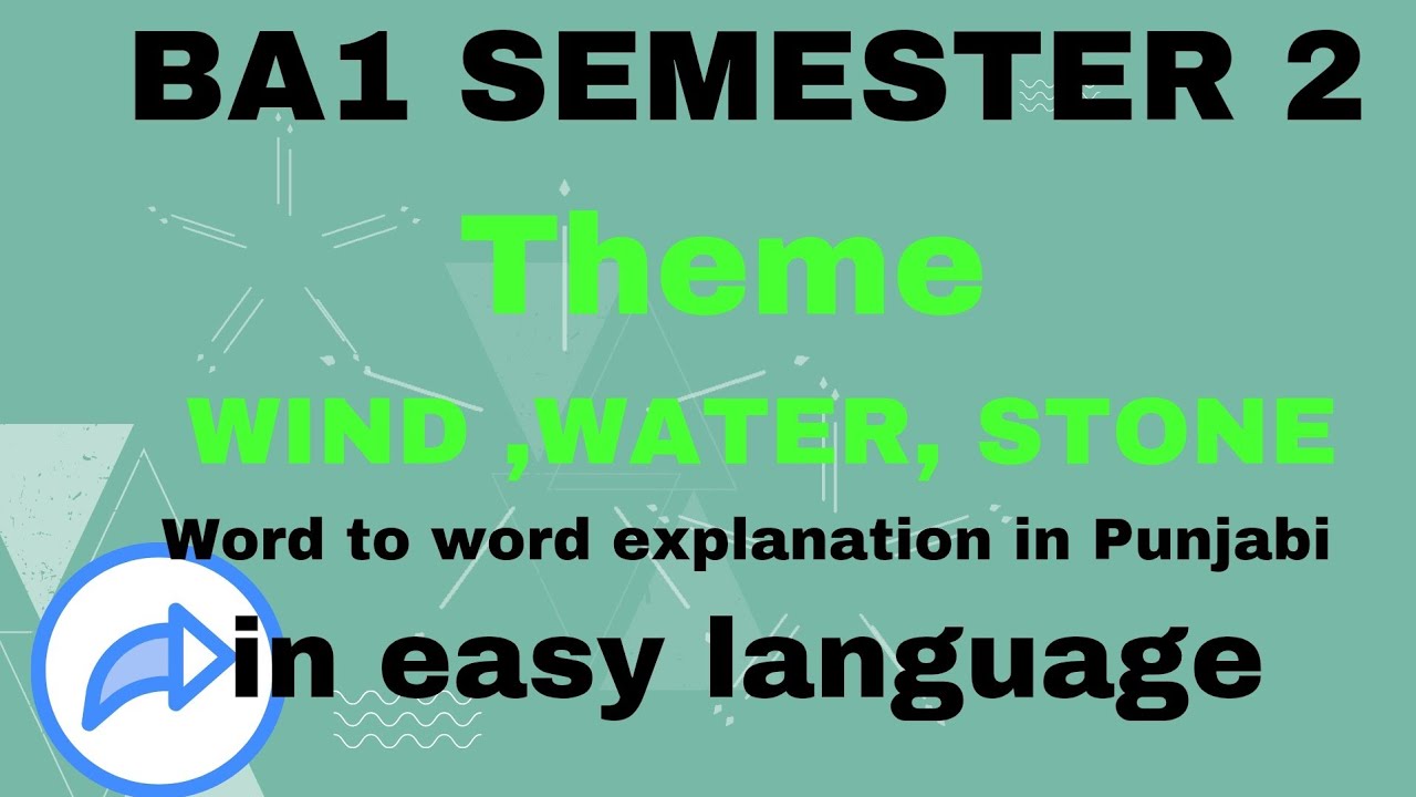 Wind, Water and Stone-Theme #ba1sem2  #Octavio Paz #English Literature