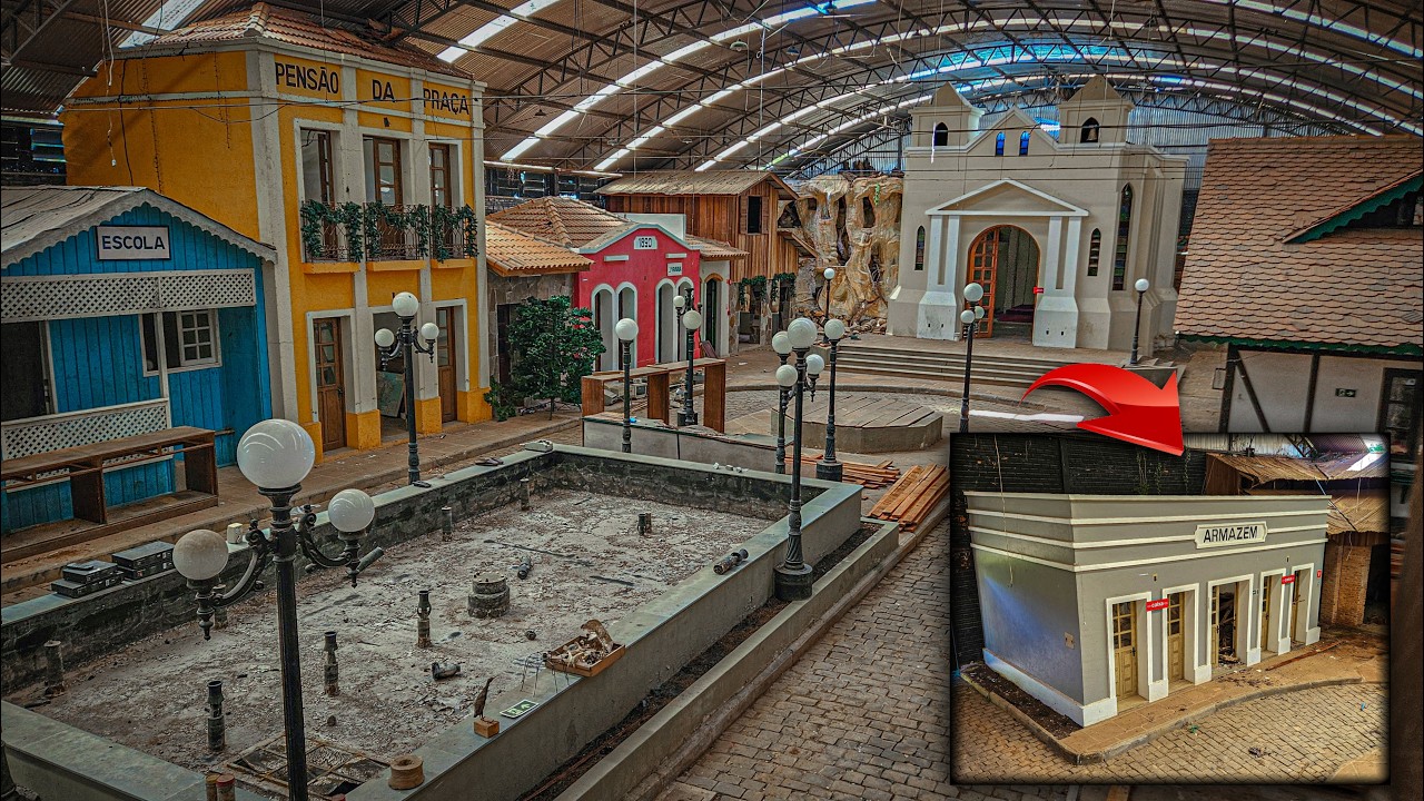 UMA VILA INTEIRA ABANDONADA COM CASAS, ESCOLA E ATÉ UMA IGREJA! (O QUE ACONTECEU AQUI?)