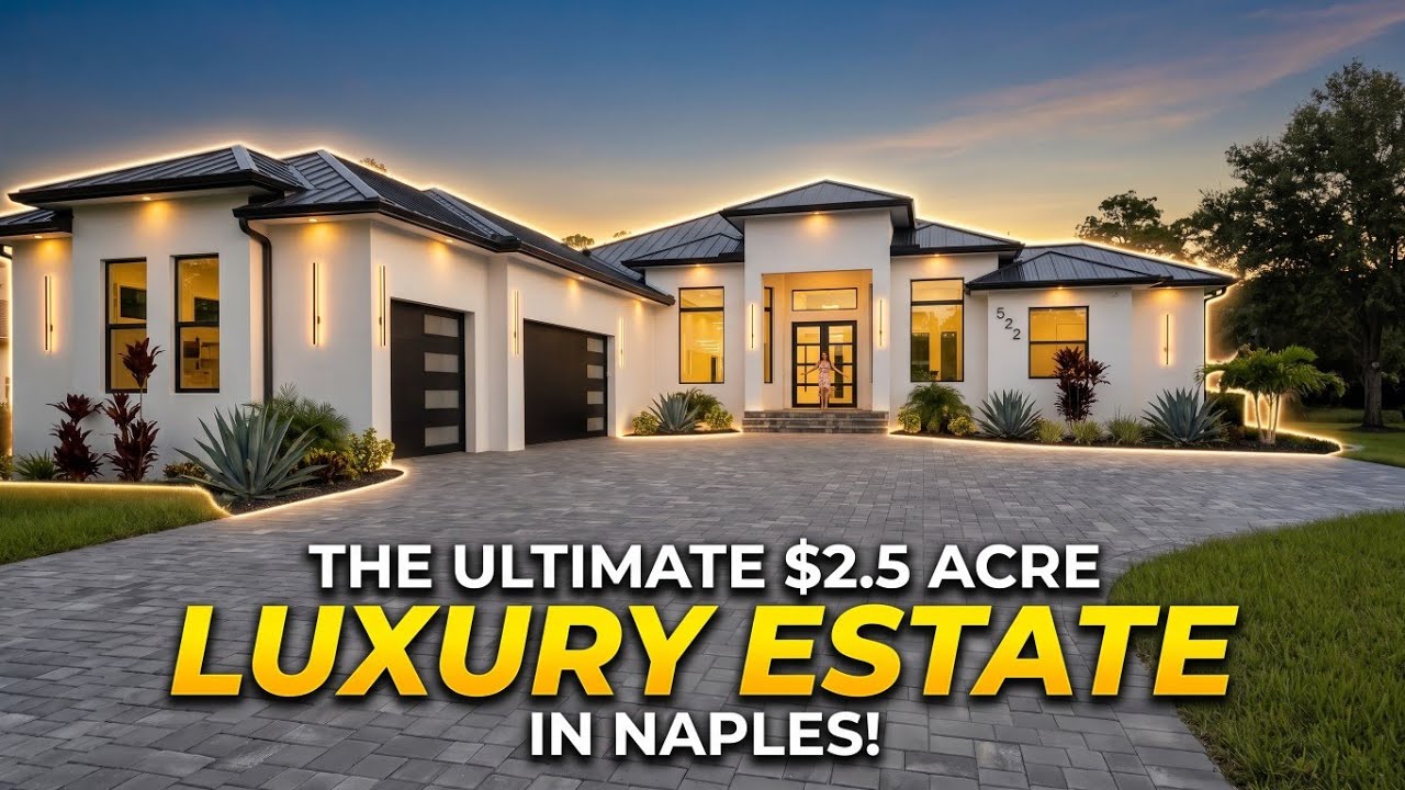 ​LUXURY HOUSE for Sale in Naples Florida (2.5 Acres, Pool & Sauna) | House Tour 🏡