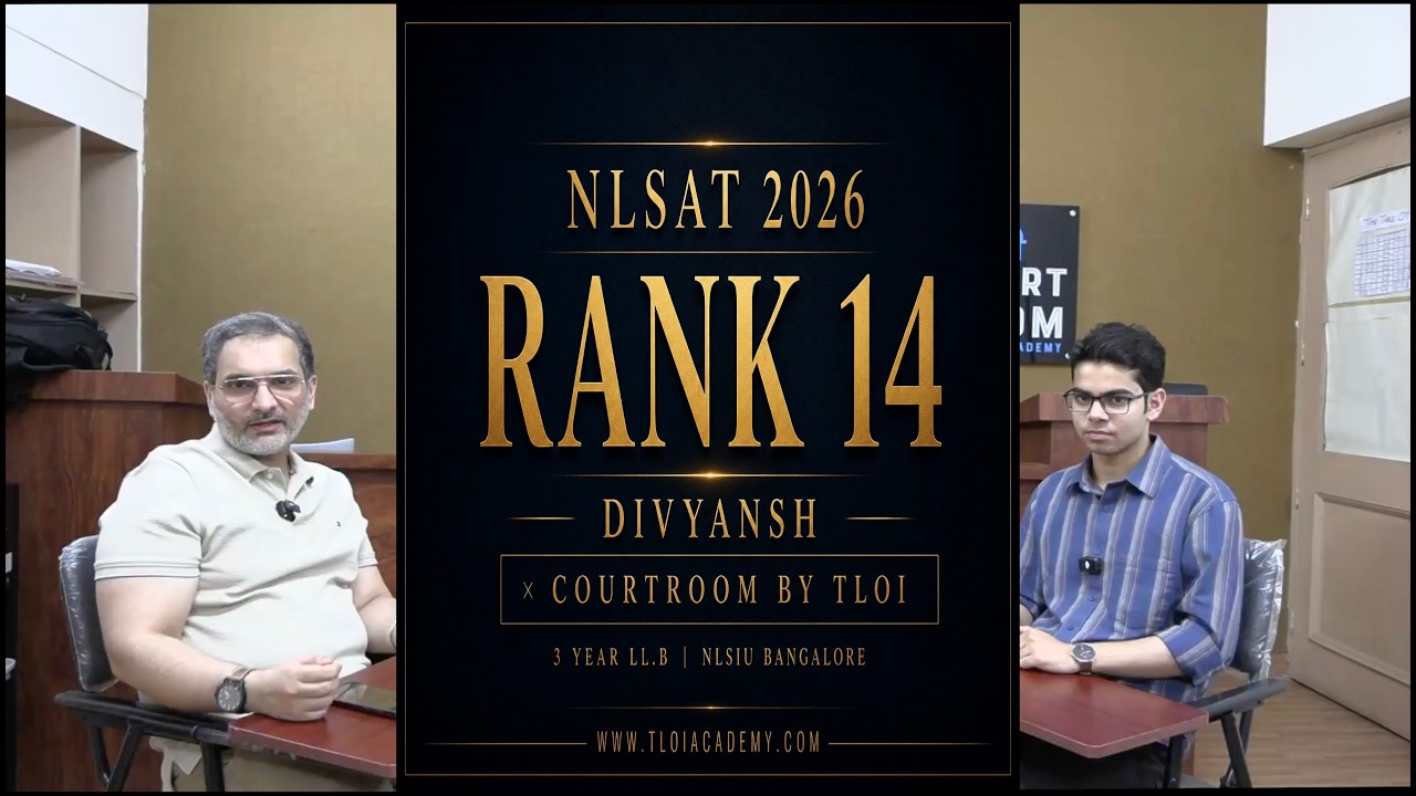 NLSAT LLB 2027 Preparation | NLSAT 2026 Rank 14 Interview | Divyansh | NLSIU Bengaluru