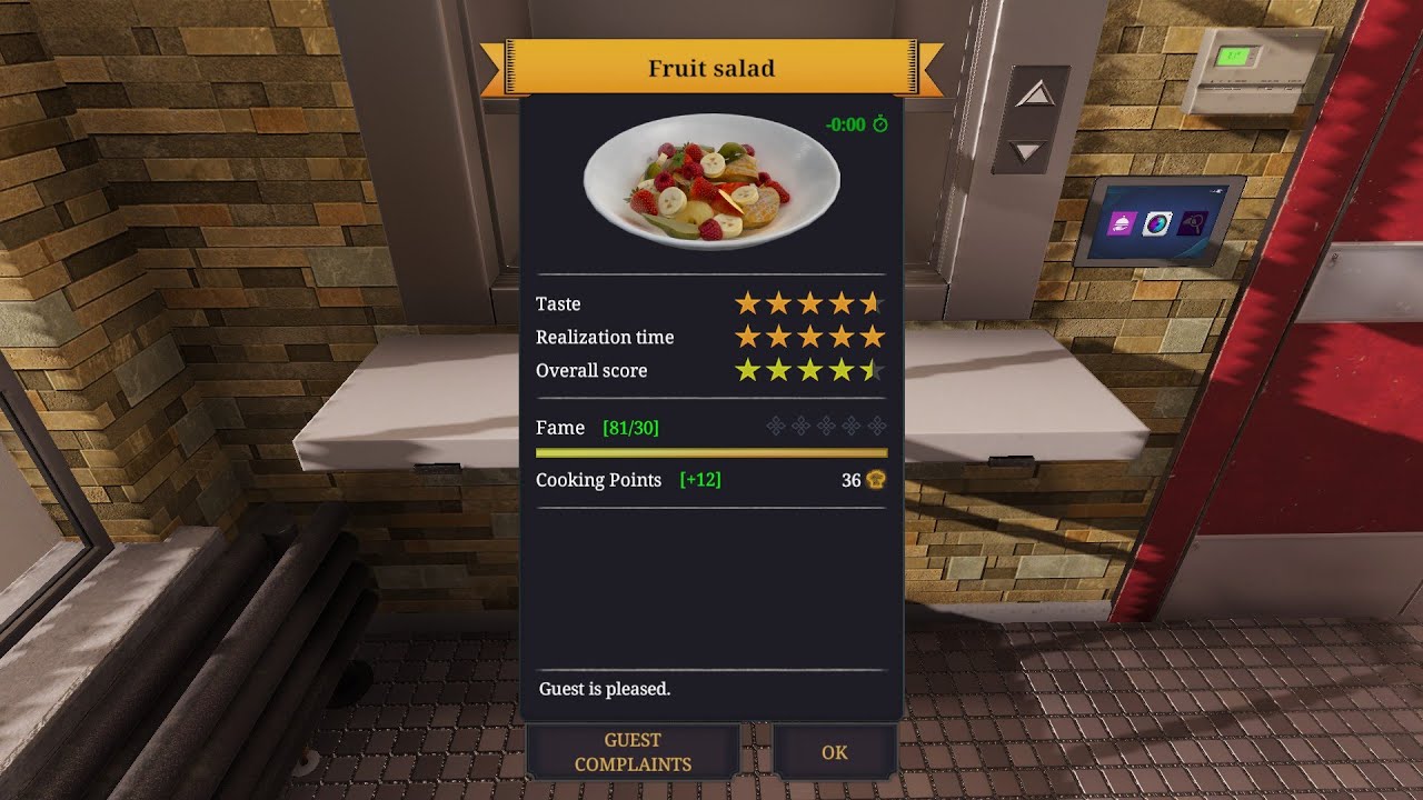 Cooking Simulator BBQ Recipe Fruit Salad (no commentary)