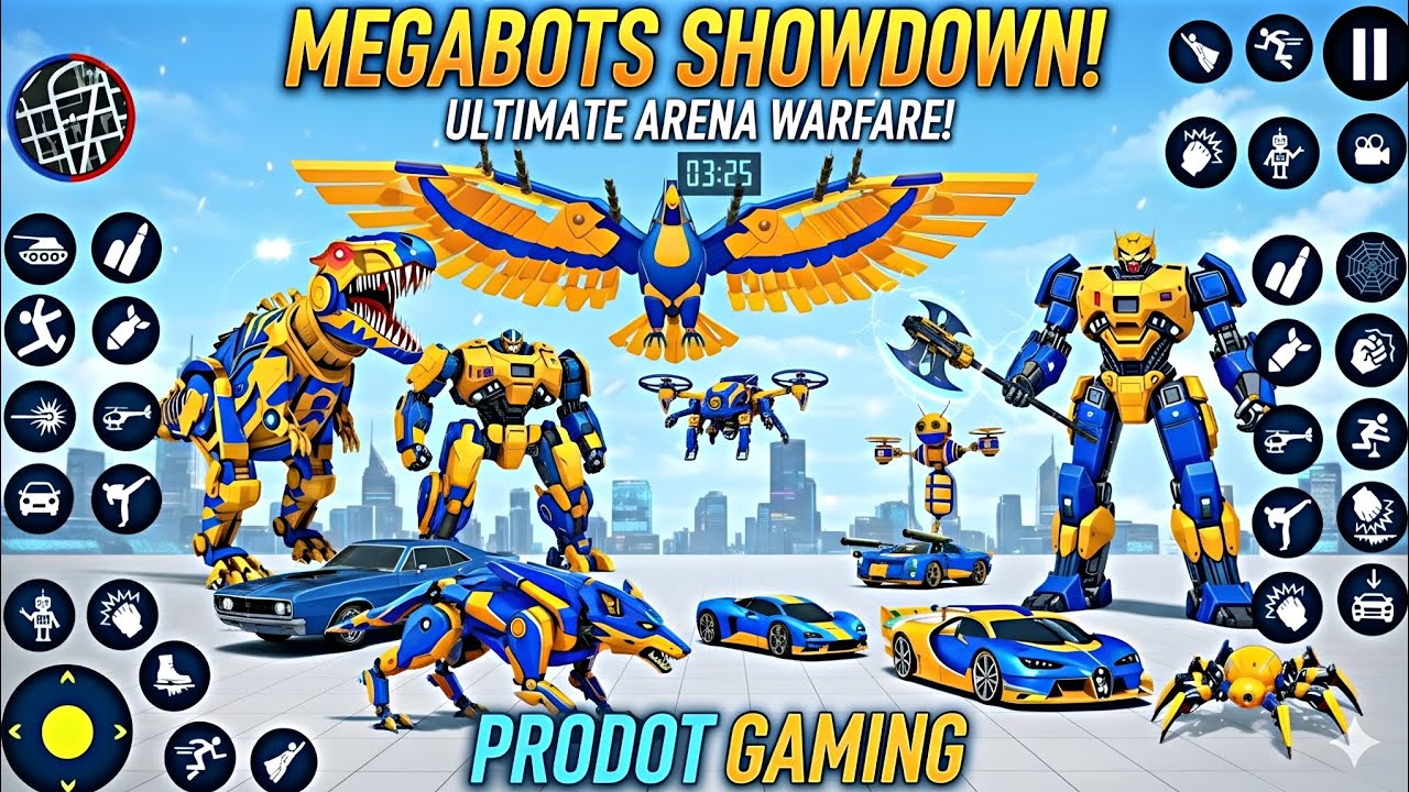 Robot Transformation Game is an exciting action-packed city robot fighting game - Android Gameplay
