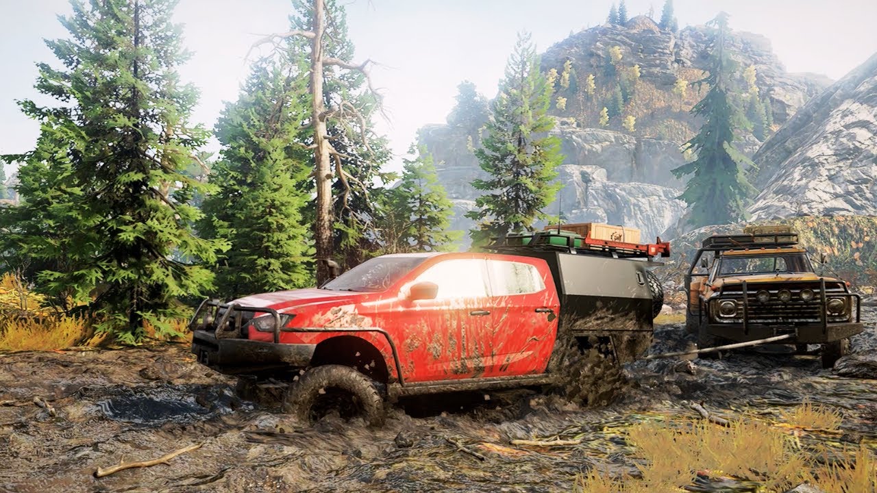 Isuzu D Max - Recovery of FORD old Truck stuck in water - Realistic Graphics - Fully Modified Pickup