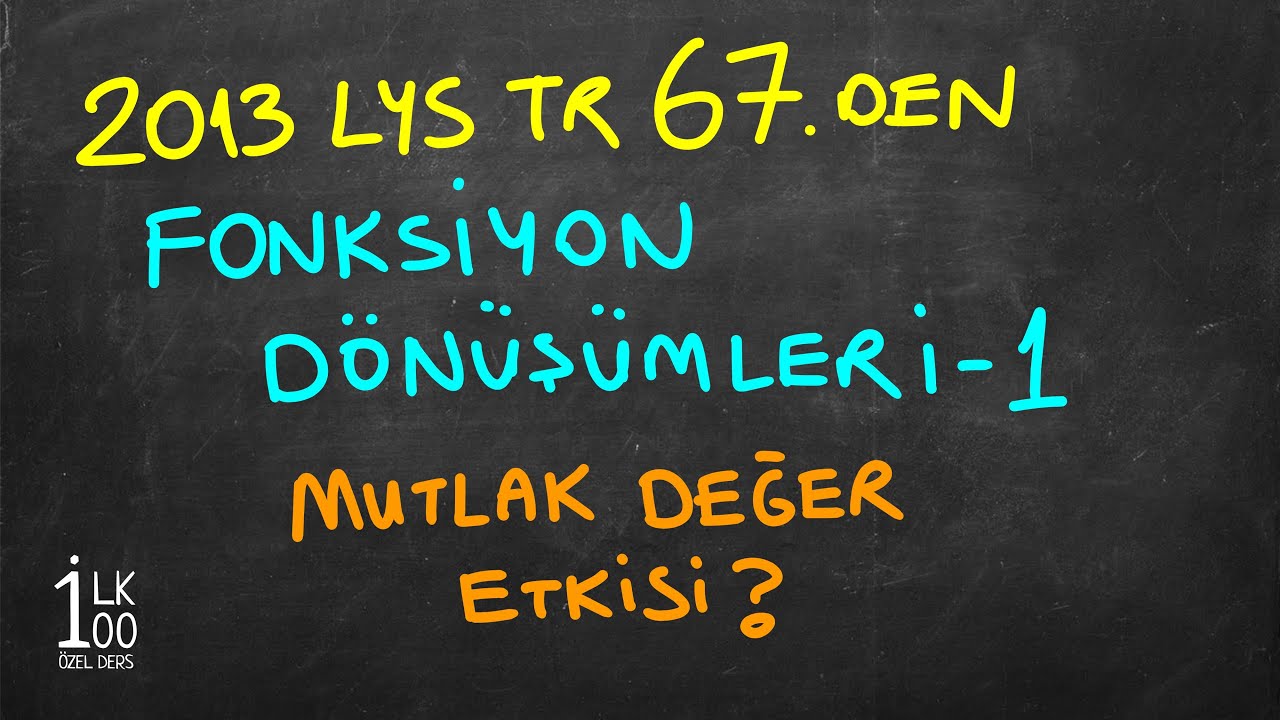 BOĞAZİÇİ EE Mezunundan Detaylı FONKSİYON DÖNÜŞÜMLERİ 1 (Öteleme, Sıkıştırma, MUTLAK DEĞER) - FONK 5