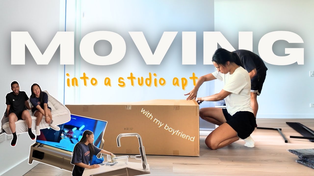 I moved out 📦 | moving into my first studio apartment & getting ikea essentials