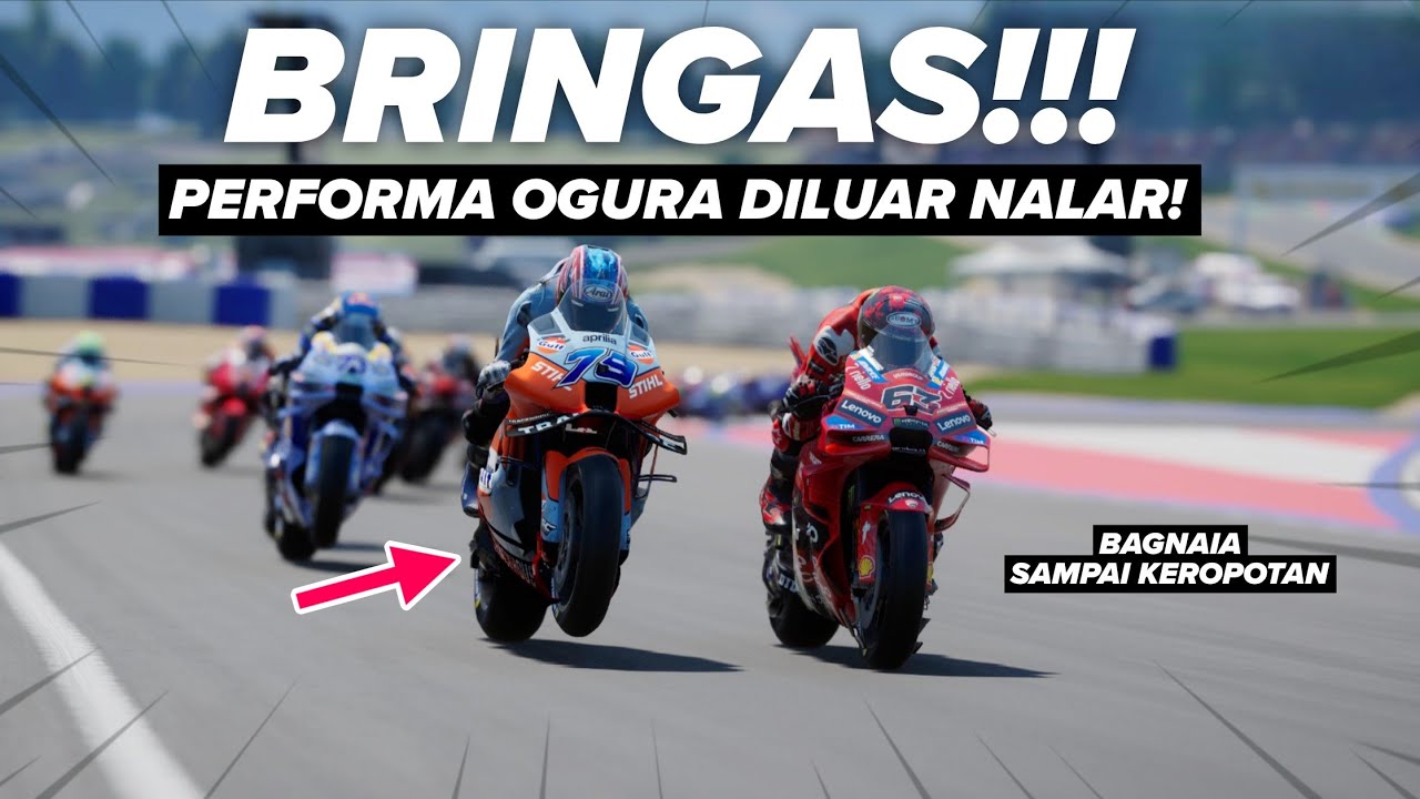 GW MASIH GAK PERCAYA !😳 OGURA BIKIN RIDER DUCATI BABAK BELUR !🤯 - MOTOGP25 CAREER 14