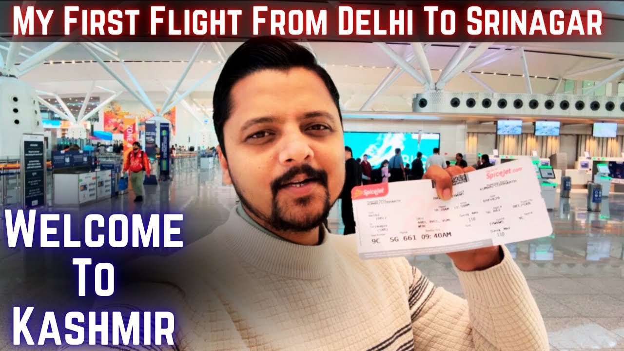 Welcome To Kashmir | My First Flight From Delhi To Srinagar 